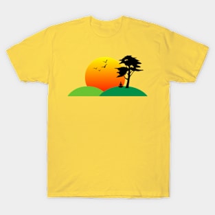 Sunset landscape T-Shirt